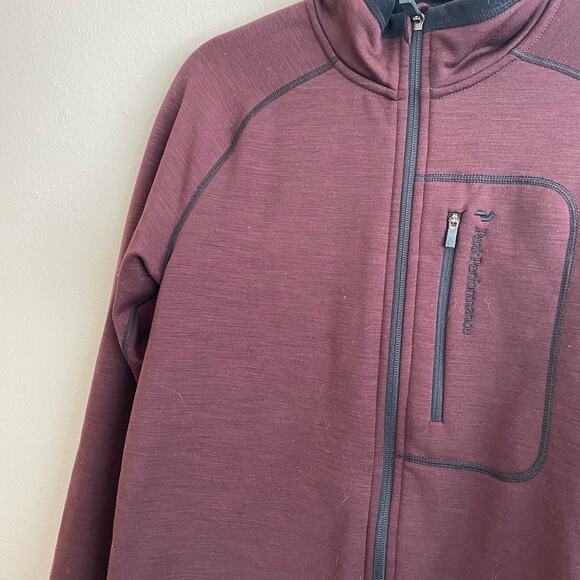 Peak Performance Heli Mid Jacket Full Zip Brushed Fleece Red Size M - Picture 5 of 8